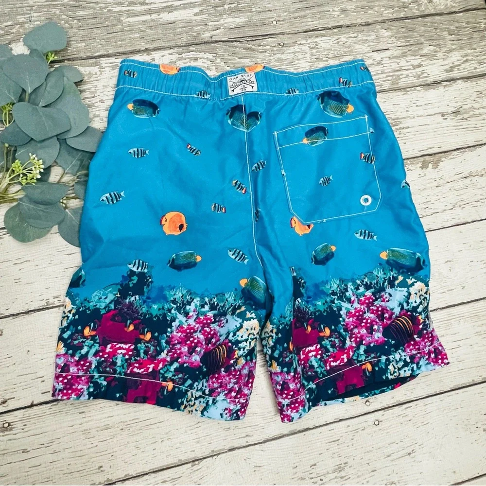 GAP Kids Tropical Reef Fish Swim Trunks